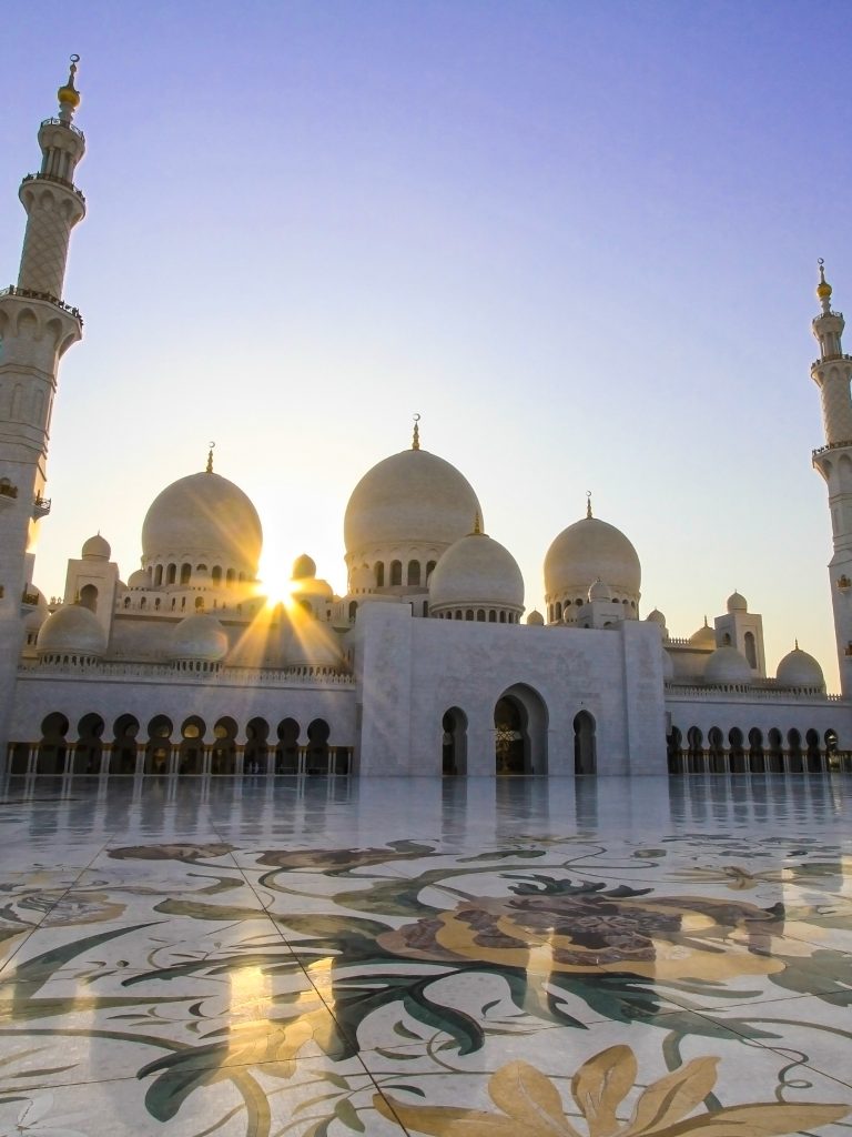 Sheikh Zayed Grand Mosque in Abu Dhabi, UAE